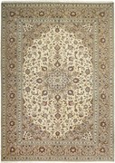 Kashan Tappeto persiano 340x250 Beige (Iran) Annodato A Mano