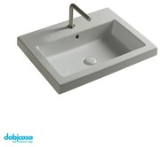 Ceramica Tecla "Cangas" Lavabo In Ceramica 45X60 Bianco Lucido