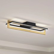 Lindby plafoniera LED Holamu, 80 cm, legno