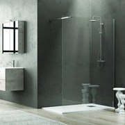 Kamalu - Doccia walkin 160cm Walk-in cristallo trasparente KW1000