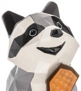 Lindby Racoon Lampada LED solare decorativa, figura, procione