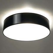 Plafoniera da Soffitto Tonda in PVC 2xE27 ARENA 35 Nera da interno