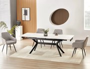Tavolo Imperia 180 in ceramica bianco opaco – 180/240x90x75 cm