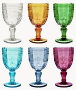 Set di 6 bicchieri da vino con motivo in rilievo Syrah