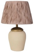 Lampada da tavolo RAMZES 1xE27/40W/230V crema/marrone