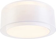 Plafoniera moderna bianca 50 cm 3 luci - Drum Duo