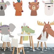 Carta da parati – Piena di animali con piume indiane