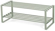 Scarpiera verde polveroso in metallo 70x29x27 cm Rex – Spinder Design