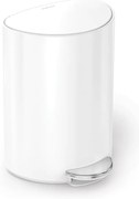 Pattumiera in metallo bianco 6 L - simplehuman