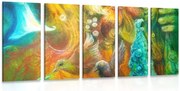 Quadri 5 pezzi – Poseidone sotto il mare