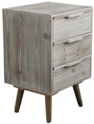 ANGELINE - mobiletto 5 cassetti in paulownia e mdf industrial