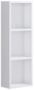 Pensile bagno Brera bianco laccato opaco P 17 x L 30 x H 90 cm