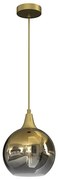 Lampadario a sospensione con filo MONTE 1xE27/60W/230V d. 20 cm oro