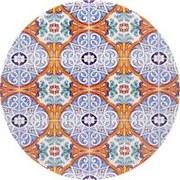 Copritavolo giardino diametro 70 cm con decoro