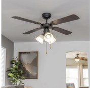 ZEVENTI - Ventilatore da soffitto ZURRIOLA 3xE27/60W/230V