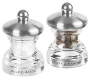 Cole&Mason - Set di macinini per sale e pepe BUTTON 2 pezzi 6,5 cm