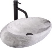 Lavabo da appoggio Rea Roxy C Stone L. Grey