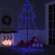 Albero di Natale a Cono con LED per Interni Esterni, Albero di Natale a Cono 240 LED per Interni Esterni 118x180 cm IV