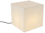 Lampada da esterno intelligente bianca quadrata 38 cm incl. LED A60 IP44 - Nura