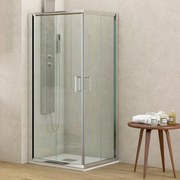Kamalu - Box doccia ad angolo 70x70 altezza 170 cristallo trasparente K410