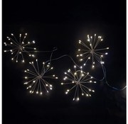 Brilagi - Catena luminosa natalizia LED da esterno 150 LED 5 m IP44 bianco freddo effetto fuochi d'artificio