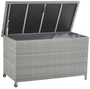Baule NATERIAL in alluminio grigio L 120 x H 68 x P 60 cm