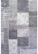 Tappeto Heriz digit patchwork natale grigio, L 180 x L 120 cm