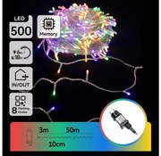 Aigostar - Catena LED natalizia da esterno 500xLED/8 funzioni 53m IP44 multicolore