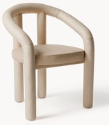 Sedia con braccioli in velluto Calan