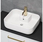 BATH DELUXE 06-050-12-11-00-Lavabo da appoggio KRISTIANSAND 51x40 cm ceramica/bianco
