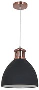 Klausen KL 6240 - Lampadario a sospensione con filo METAL 1xE27/15W/230V rame/nero