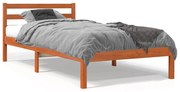 Giroletto marrone cera 90x190 cm in legno massello di pino