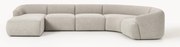 Divano angolare XL componibile in bouclé Sofia