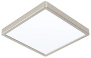 Plafoniera Moderna Fueva 5 Acciaio Nichel Satinato Led Integrato 20,5W 4000K