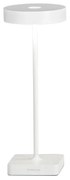 Lampada tavolo senza fili LED ricaricabile USB touch TAP Bianco 12x32 cm