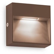 Applique Da Parete Contemporaneo Dedra Alluminio Coffee Led 1,5W 3000K Ip65