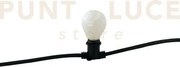 Stringa elettrificata picnic nera 10 luci attacco e14 ip54 con spin...