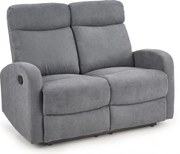 Divano reclinabile Oslo 2 in tessuto grigio scuro - H100 cm