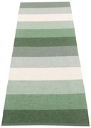 Passatoia da interno/esterno verde/color crema 70x200 cm Molly Woods – Pappelina