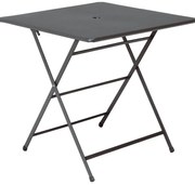 Tavolo da pranzo per giardino Cassis OASI BY EMU struttura e superficie in Acciaio  antracite per 4 persone 76x76cm