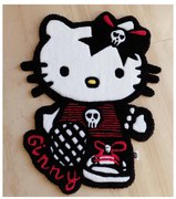 Tappeto arredo moderno Hello Kitty taftato a mano 100% acrilico
