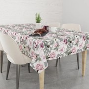 Bellissima tovaglia con stampa di peonie Larghezza: 80 cm | Lunghezza: 80 cm