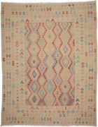 Kilim Tappeto 340x270 Beige (Afghanistan) Tessuto A Mano