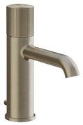 Miscelatore lavabo con scarico brushed brass rigato 70501 gessi