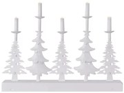 Candelabro natalizio a LED LED/2xAA bianco