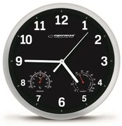 Orologio da Parete Esperanza EHC016K Nero Vetro Plastica 25 cm