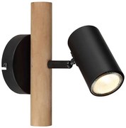 Globo 57913-1 - Faretto da parete HERTI 1xGU10/5W/230V legno/metallo