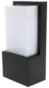 Applique Led da parete Fit 10W Nero IP54 Bianco caldo 3000K M LEDME