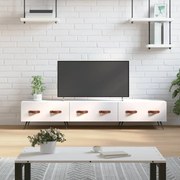 Mobile porta tv bianco 150x36x30 cm in legno multistrato