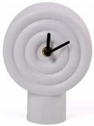 Orologio da tavolo in ceramica 16 cm 1xAA bianco